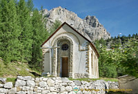 A pretty small chapel on the road to Passo Giau