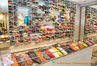 The gloves section at Peruzzi