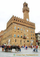 Palazzo Vecchio is the Town Hall of Florence