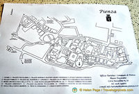 Map of Pienza