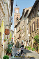 Corso Rossellino is the main street in Pienza
