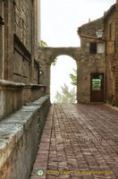 One of the gateways to Pienza