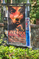 Poster for a rock festival in Pienza