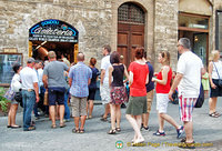 The queue for Dondoli gelato
