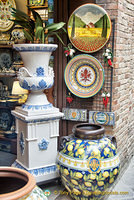 Nice pieces of pottery at La Terracotta on Via San Giovanni