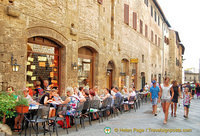 The Bar Cisterna on Piazza della Cisterna