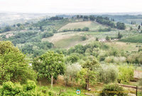 View of San Gimignano countryside