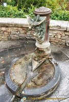 A very ornate water fountain