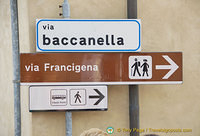 Via Baccanella, near the car park