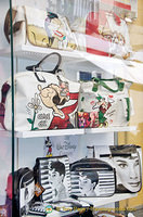 Handbags with iconic characters