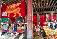 Flag with Venice's winged lion