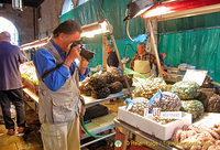 Tony taking snaps of the seafood
