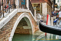 This gondola will just about make it under this bridge