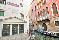 Marco Polo once lived in a house where the Teatro Malibran, the white building, stands