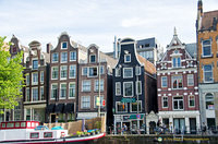 The iconic gabled houses that line Amsterdam's canals