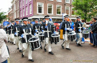 Marching band on Delft Blue Day