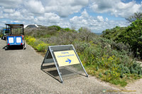 Entrance to the Orkaanmachine hut