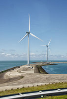 Wind turbines at Neeltje Jans Deltapark