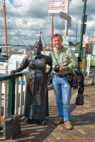 Tony with a Volendam lady