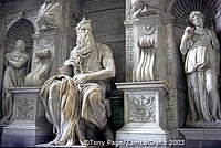 Michaelangelo's Moses, St Pietro in Vinculo, Rome