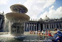 Cellini's pillars, St Peter's Square, Rome