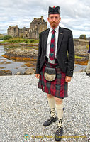 Not all men in kilts are Scots - a lovely German tour guide