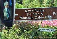 Signpost for the Nevis Range