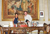 Yes, this is us in the Scicli Lord Mayor's office