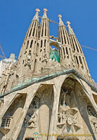 View of the west-facing Passion Facade