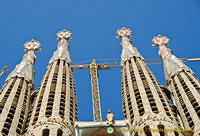 Each of the bell towers is topped by Venetian mosaics