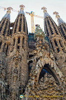 Sagrada Familia: The Nativity Facade is dedicated to the birth of Christ.