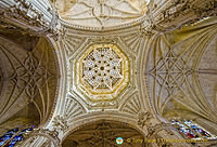 Burgos Cathedral: The Crossing - the magnificent star-ribbed central dome