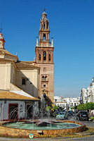 The Church of San Pedro tower resembles the Giralda in Seville