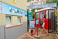 Heading for the Gibraltar cable car ticket office