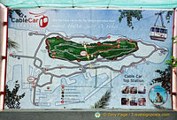 Map of what you'll see from the Cable Car