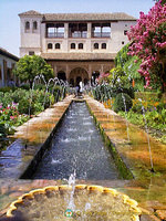 Palace of the Generalife: Court of the Main Canal with its Patio de la Acequia