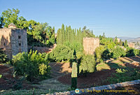 Some of the old structures of The Generalife