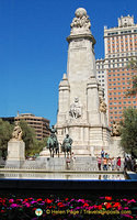 Monument to Cervantes with Don Quixote and Sancho Panza