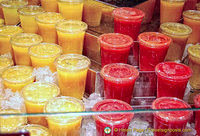 Refreshing fresh fruit juice