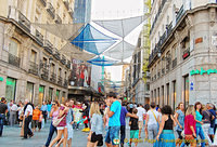 Calle de Preciados, a shopping street off the Puerta del Sol
