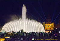 The Magic Fountain with the Palau Nacional in the background.
