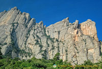 The magnificent Montserrat or Serrated Mountain