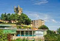 Hotel Monte Igueldo is on top of this hill, about 170 metres above sea level