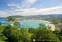 La Concha Bay - San Sebastian's famous shell-shaped bay