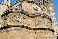 External features of Seville Cathedral