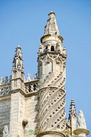 Decorative towers of the Seville Cathedral