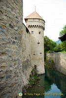 Chillon Castle moat