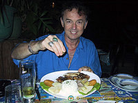 We like dining out in the local restaurants, even if they are scarcely aimed at the locals!
Moorea, Tahiti