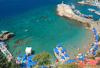 Inner harbour Antalya beach