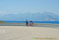 Spectacular views over the Gulf of Antalya, Mount Tahtali and the Beydaglar Mountains